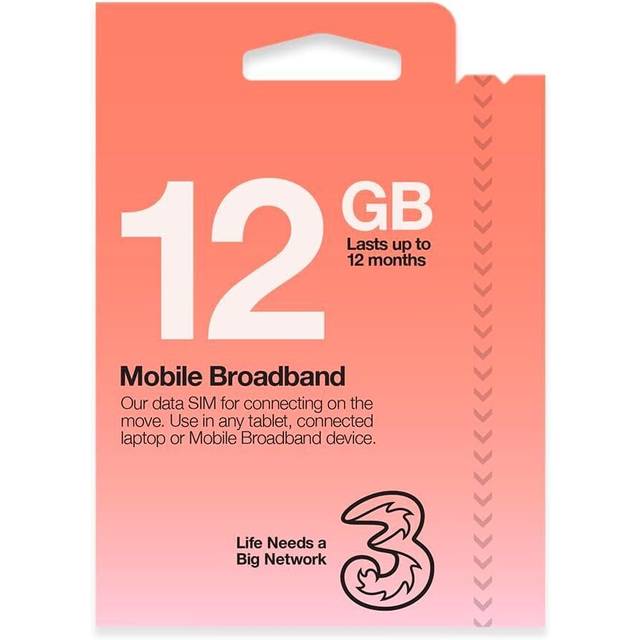 Pay As You Go Mobile Broadband 24 GB data SIM - Red - One Size