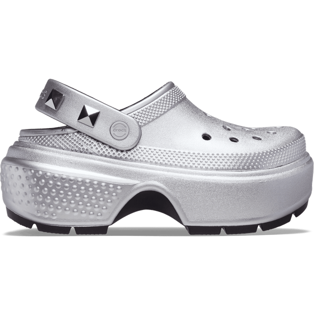 フラットシューズ Stomp Sandals - Crocs - Synthetic - Silver Stomp Sandals - Crocs - Synthetic - Silver