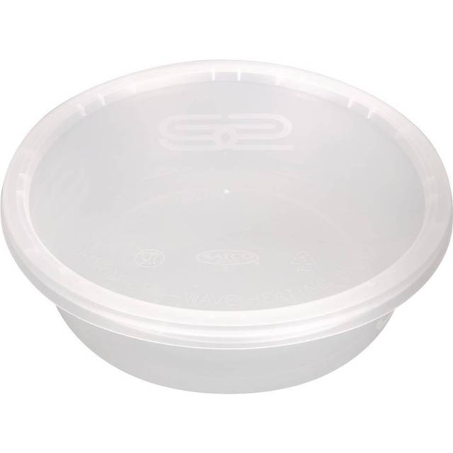 Premium Round Takeaway Food Containers With Lid 750ml / 25oz (Pack of 150)