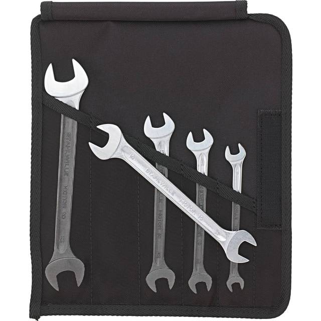 Stahlwille 96400304 10/5 Double-Ended Open Ring Spanner Set 5-piec...