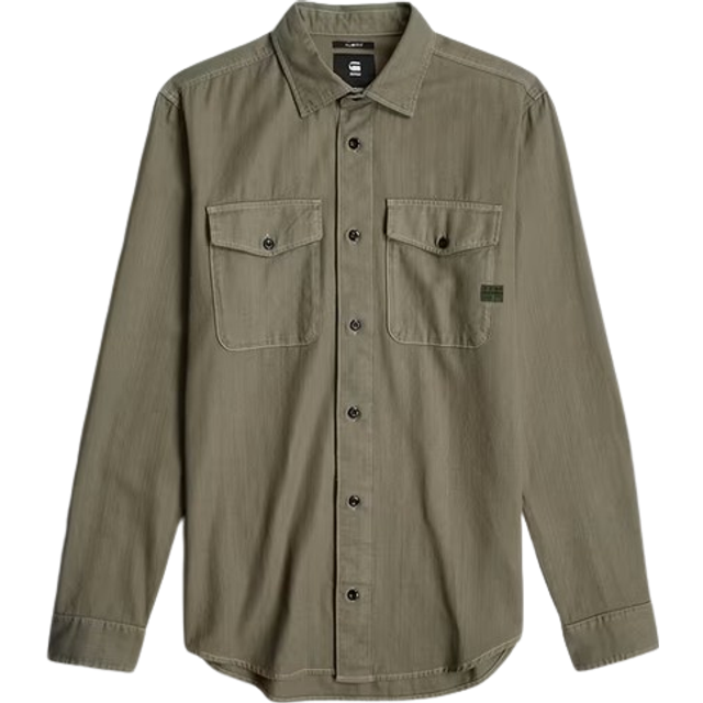 Marine Slim Shirt ls, Grön (Shamrock Gd D24963-d454-b681), XL