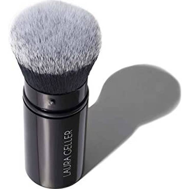 LAURA GELLER NEW YORK Retractable Airbrush Kabuki Brush for All Face Makeup & Foundation for Liquid Cream and Powder Face Makeup With Aluminum Handle
