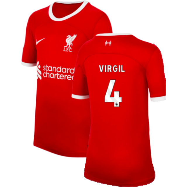 '23-'24 Liverpool Home Shirt (Kids) (Suarez 7) Red XS Polyester Made By: Nike