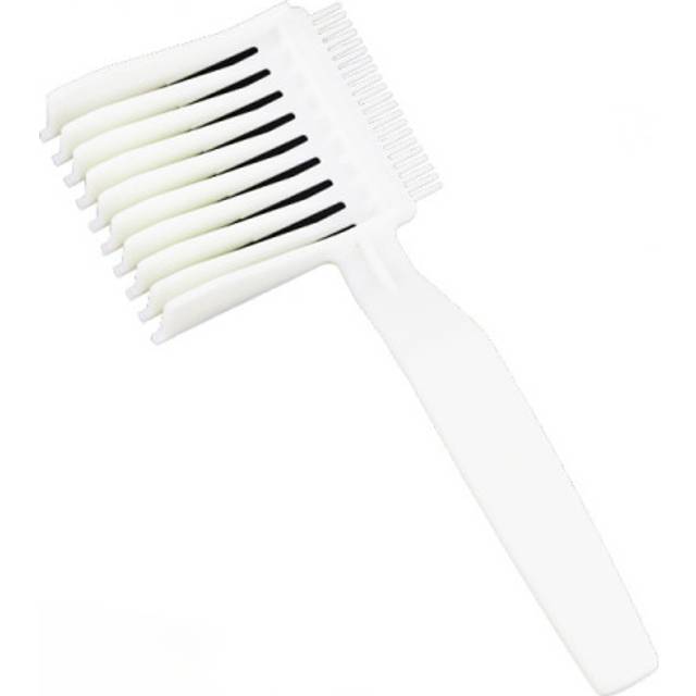 (White) Hair Cutting Positioning Comb Professional Barber Combs Clipper Blending Flat Top Hair Comb