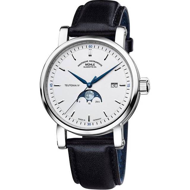 Mühle-Glashütte Herrenuhr Teutonia IV Mondphase M1-44-05 LB - silber