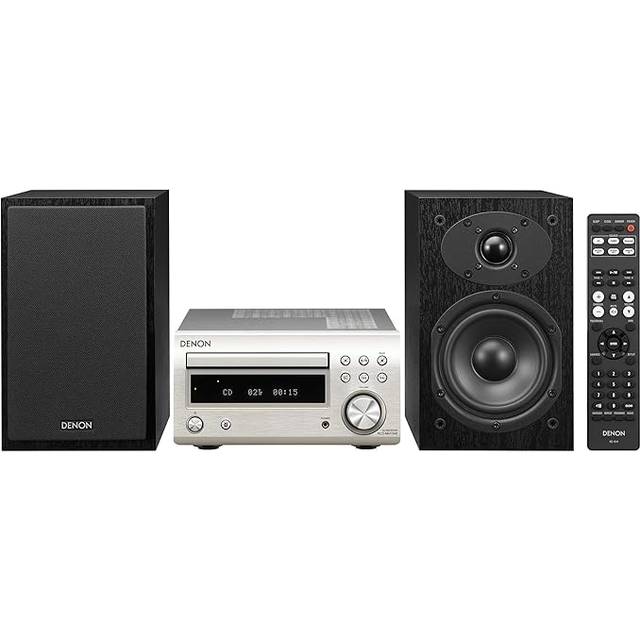 Denon D-M 41 Kompakt Hifi-System med 2 X 30 Watt Uteffekt, En Storlek, Svart