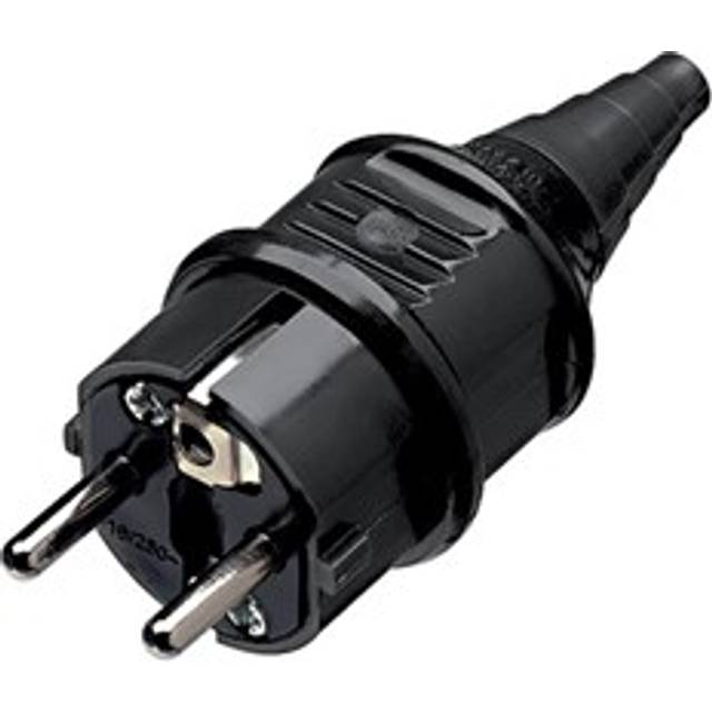 10754 - Protective contactPlug Black 10754