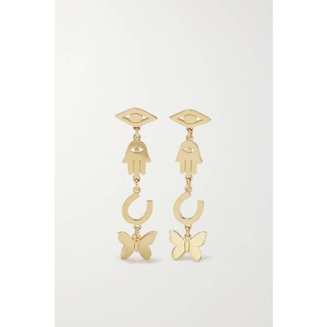Sydney Evan - 14-karat Gold Earrings - One size