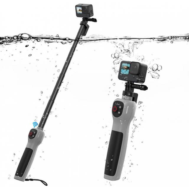 TELESIN Diving Underwater 0.85M Selfie Stick Waterproof Selfie Stick Wireless Remote Control For