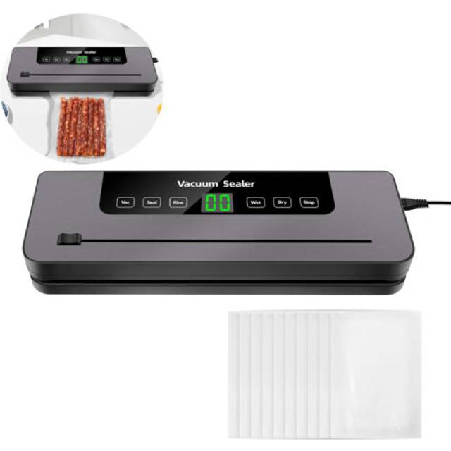 Uk vacuum food sealer automatic manual vacum sealer dry wet pack machine 10bags