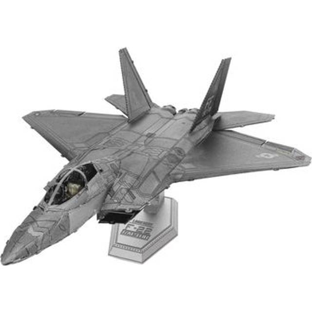 Model Kit Lockheed Martin F-22 Raptor Stealth Aircraft &#34;United States Air Force&#34; (Moderate Difficulty) Steel Model by Metal Earth