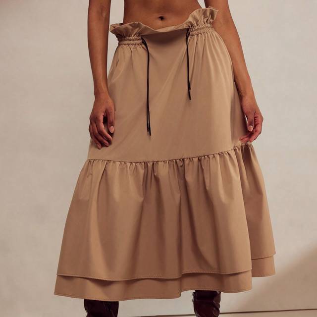 SHEIN Women&#39;s Skirt Fall Women Outfits Winter Skirt Fall Women Clothes Fall Skirts Women Skirts Elastic Wrinkling Fall Women Skirts Business Women Clothes