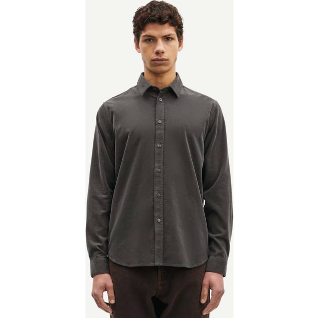Samsøe Saliam NX Shirt 10504 Herr Långärmade Skjortor Stl. S - Från Magasin - Volcanic Ash (S)