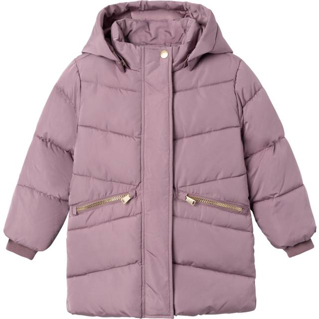 Name It Nmfmemo Jacket Long TB Stl. 80 fepojkar - Vinterjackor Från Magasin - Grape Shake (80)