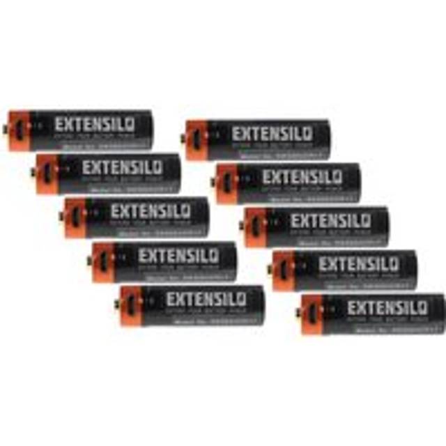 Extensilo - 10x aa Mignon Battery - with Micro usb Connector, (920mAh, 1.5 v, Li-ion)