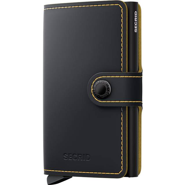 SECRIDMiniwallet Matte Black & Ochre