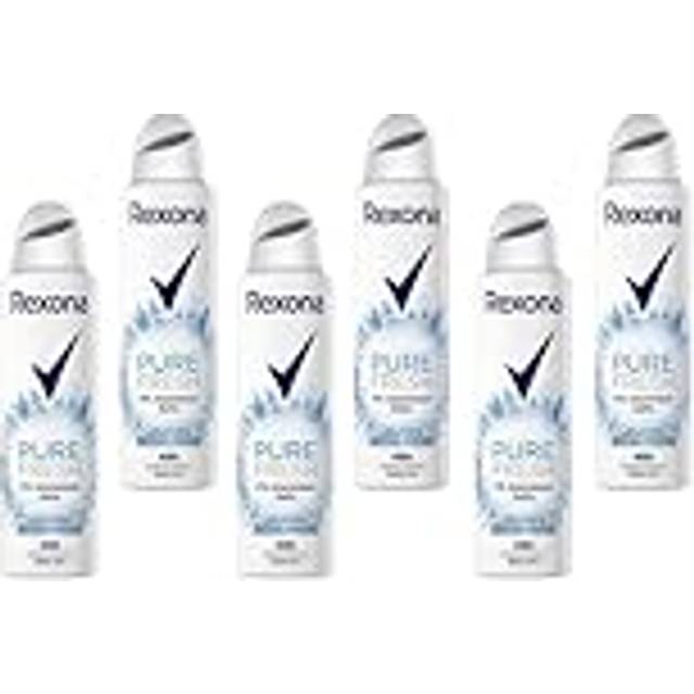 6 x Rexona Deodorant Pure Fresh Deodorant utan aluminium skyddar 48 timmar, 150 ml (6-pack)