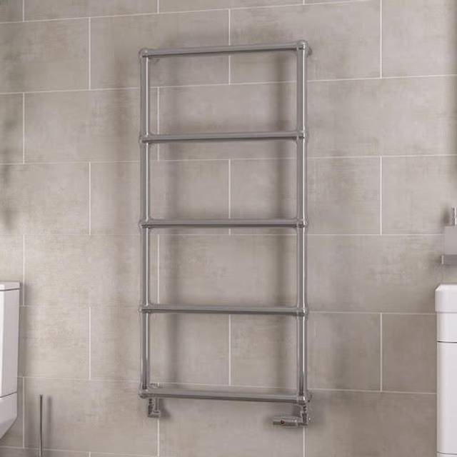 Eastbrook Stour Straight Towel Radiators - Chrome - Various Sizes - 1195mm x 600mm