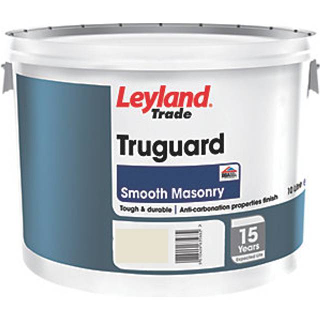Leyland Truguard Masonry Paint Smooth Magnolia 10L Bba