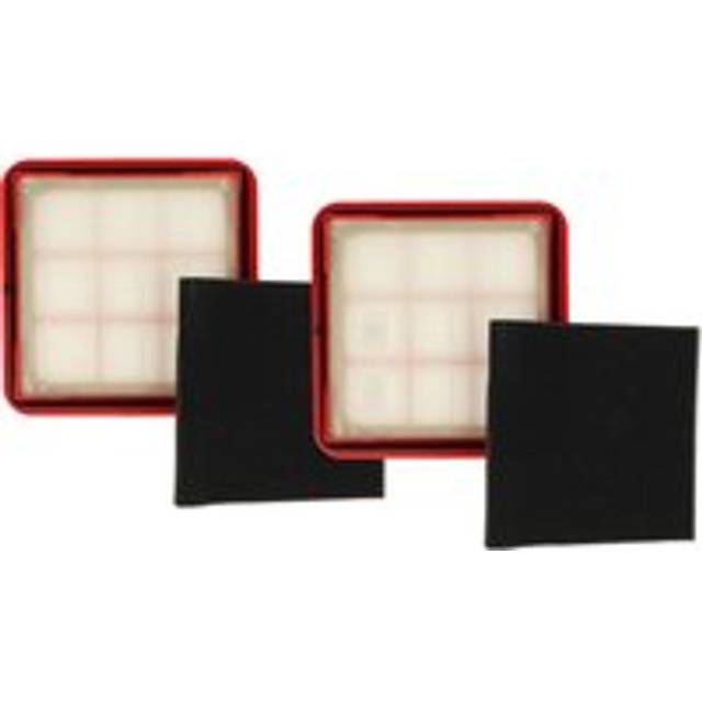 2x foam filter, 2x motor filter compatible with Defy vc 32801 r Bagless vc Red H12 Vacuum Cleaner - Vhbw