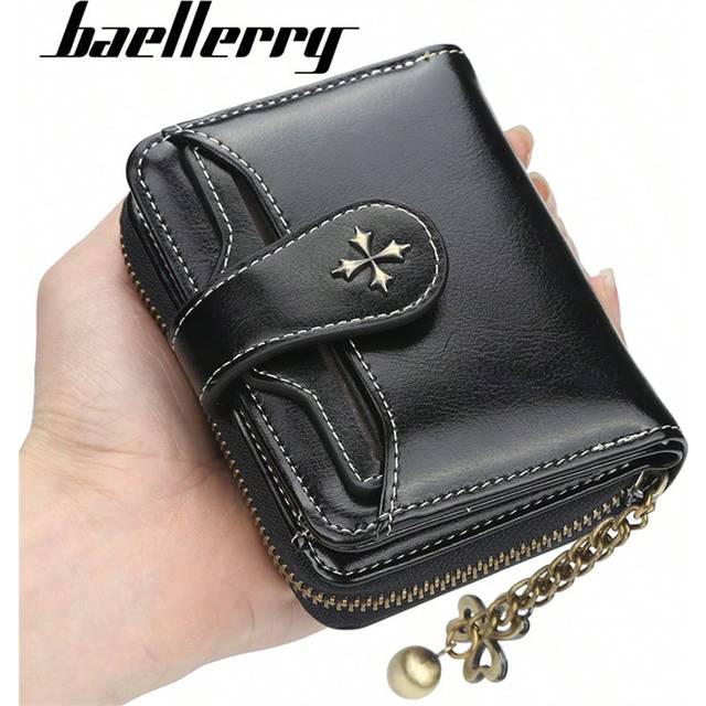 SHEIN 2024 New Fashion Tassel Zipper PU Leather Women&#39;s Short Bi-Fold Multi-Card Card Wallet Wallet Lady&#39;s Gift Wallet Women Small Purse Small Gifts Gift Id