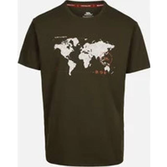 (XXL, Dark Vine) Trespass Mens Ohio Map TP75 T-Shirt