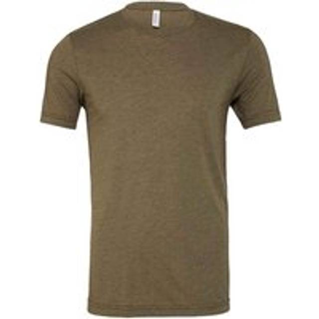 (XXL, Olive) Bella + Canvas Adults Unisex Tri-Blend T-Shirt