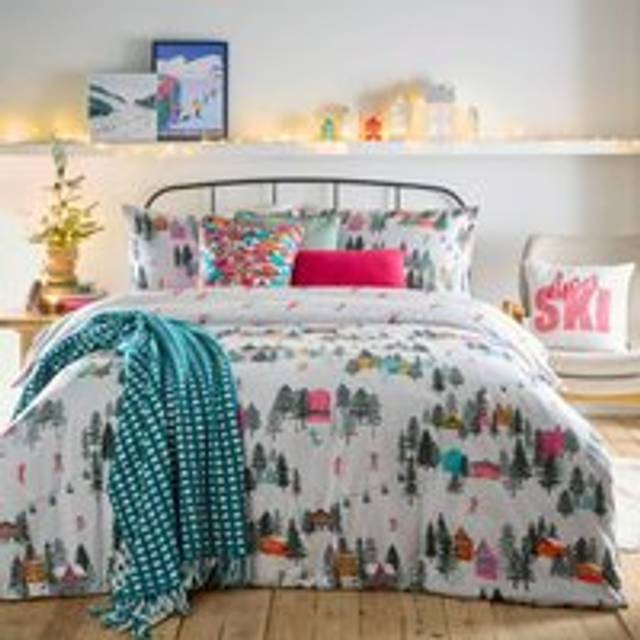 Aspen Brushed Cotton Duvet Cover Set - White - Double - furn.