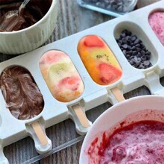 1 st återanvändbar silikonglassform - 4/8 håligheter, lätt att släppa, DIY Popsicle Maker för hemmagjorda godsaker, DIY Popsicle Form - Vit (Multi-size)