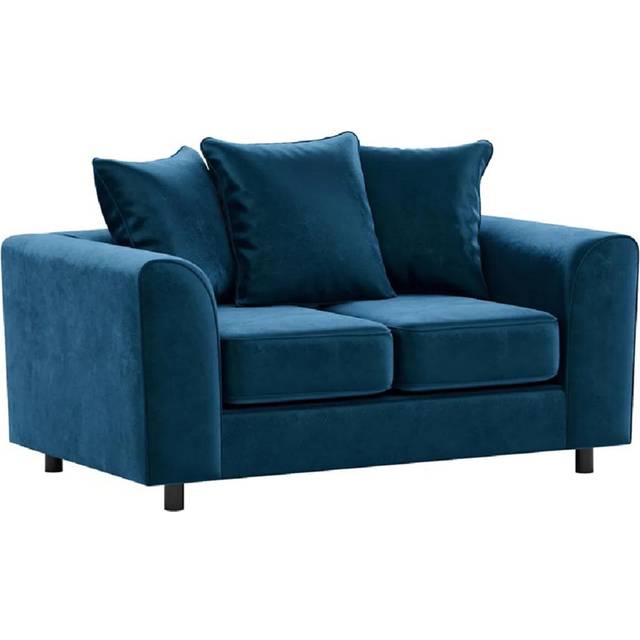 Brooklyn Foam 2 Seater Sofa - Blue (80cm H X 150cm W X 85cm D)