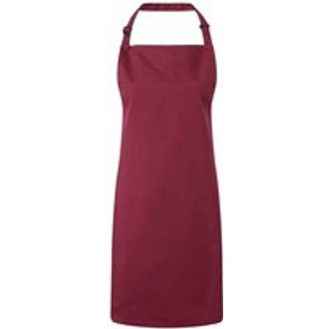 (One Size, Burgundy) Premier Unisex Adult Colours Full Apron