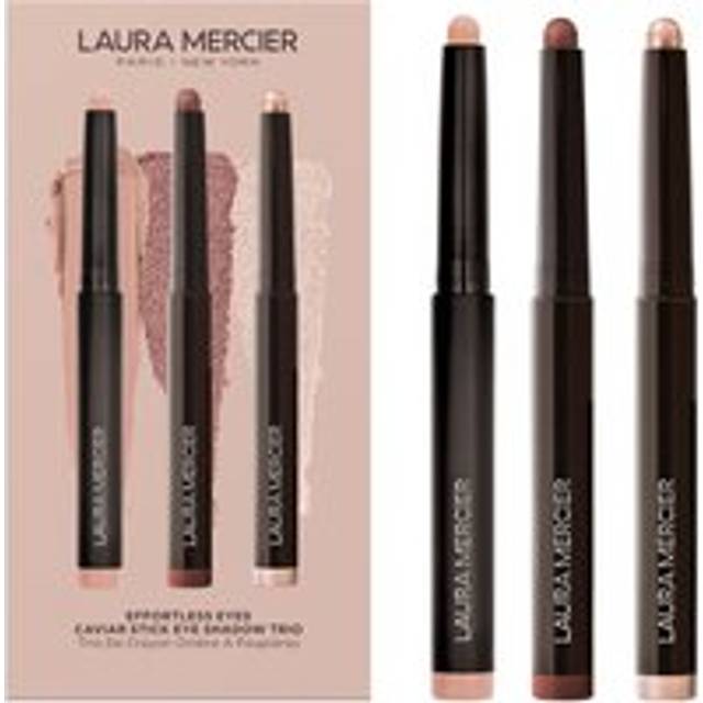 Laura Mercier Effortless Eyes Caviar Stick Eye Shadow Trio - Rosegold, Burnished Bronze, Dune (Worth £84)