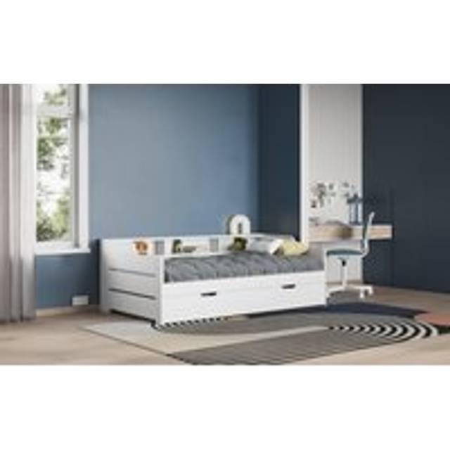 Noomi Enzo Day Bed with Trundle White (FSC-Certified)