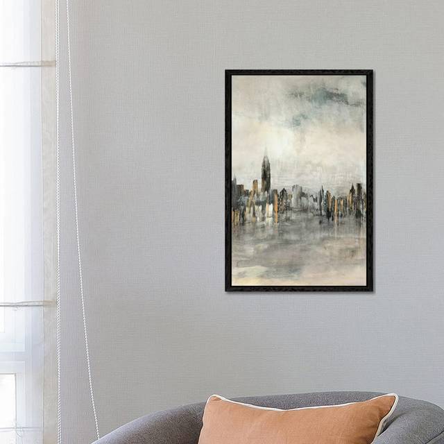 City Lights by Susan Jill - Gallery-Wrapped Canvas Giclée on Canvas - Black Framed (66.04 cm H x 45.72 cm W)