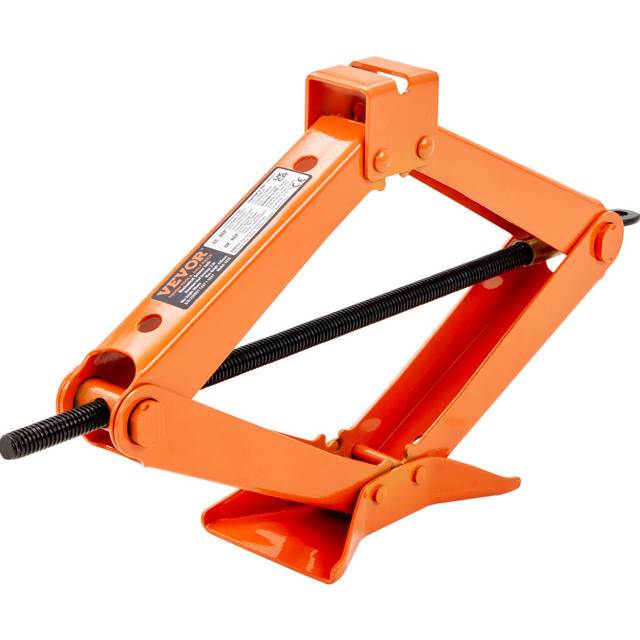 Mophorn 2.5 Ton Scissor Jack, 5512 lbs Capacity, 3.7"-17.1" Lifting Range, Ratcheting Handle, Portable Tire Jack for Cars and Trucks