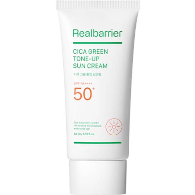 Real Barrier Cica Green Tone-Up Sun Cream Intensivt lugnande och skyddande kräm SPF 50+ 50 ml