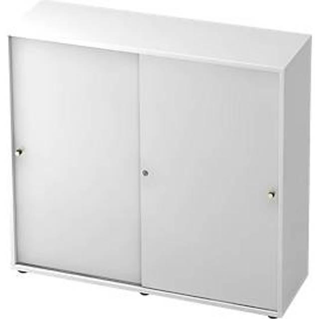 Schiebetürenschrank H1100xB1200xT400mm, weiß 3 OH 2 Türen Knaufgriff