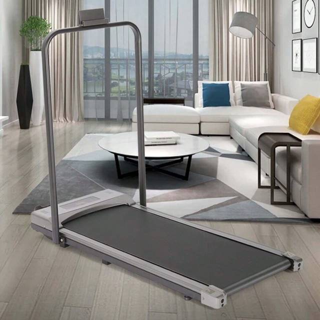 SHEIN Sports Treadmill, 2.5HP Foldable Treadmill For Home, Bracket Design, Shock Absorption Indoor Walking Pad, Under Desk Treadmill, Suitable For Home Fitn