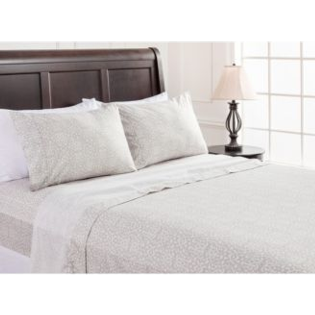 Chanasya Premium Damask Ikat Printed Geometric Patterned Twin Bed Sheet Set 3-Piece - 1 Flat Sheet 1 Fitted Sheet 1 Pillowcase - Ultra Soft
