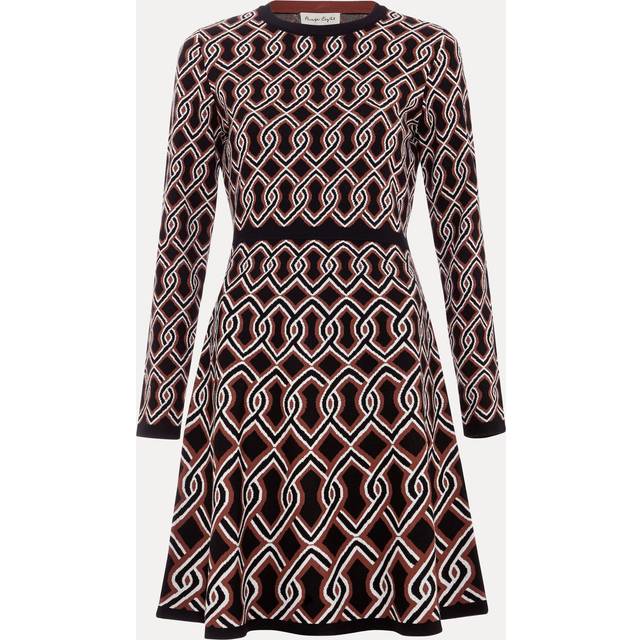 Phase Eight Josie Swing Dress, Black/Multi