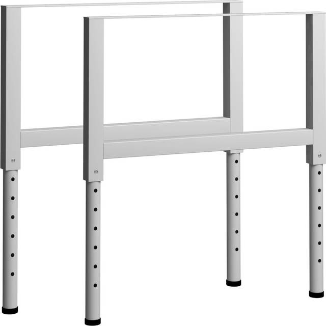 Adjustable Table Base - Grey (85cm W x 95.5cm H)