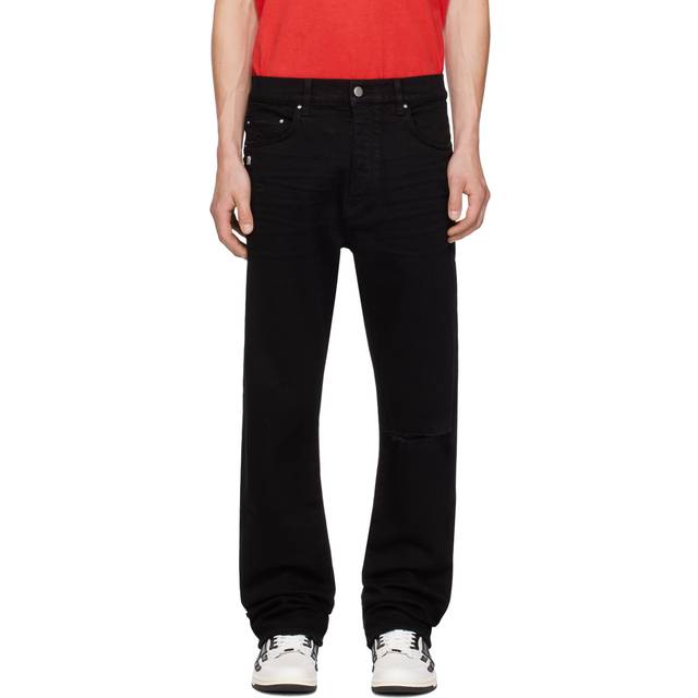 AMIRI Black Slash Slim Jeans - Black OD - WAIST US 30