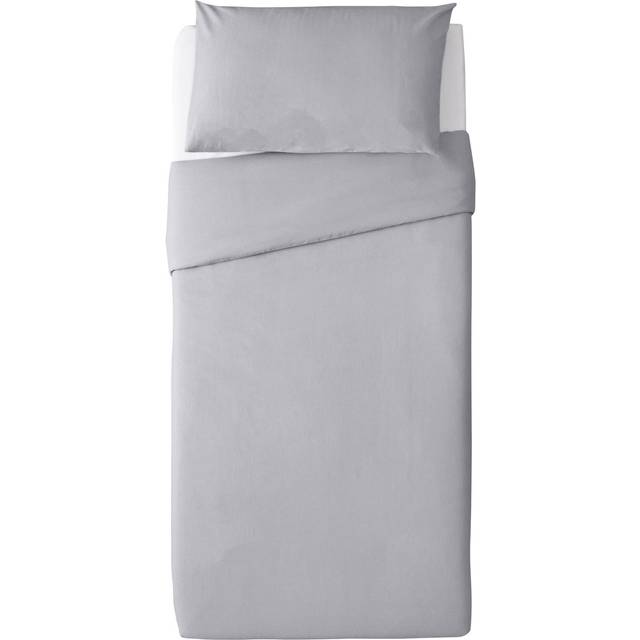 Habitat Soft and Cosy Brushed Cotton Grey Bedding Set - Sin