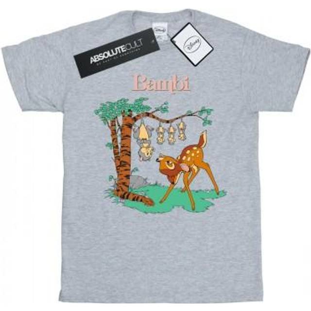 Bambi Tilted Up Cotton Boyfriend T-Shirt - Black - M