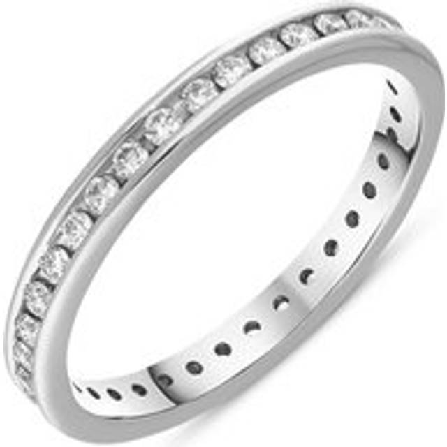 Platinum Diamond Channel Set Full Eternity Ring
