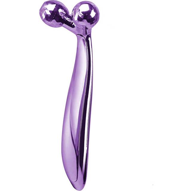 (a-Purple) Face Roller Massager Thin Face Massager 360 Rotate Full Body Shape Y Shape Massagers Aniti Wrinkle Lifting Facial Massage Tool