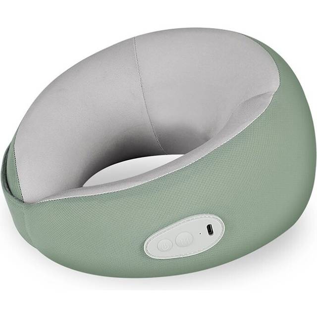 (a-Massager Pillow) U-shaped Neck Massager Pillow 3D Surround Hot Compress Neck Shoulder Waist Legs Massager Pillow Kneading Relieve Muscle Fatigue