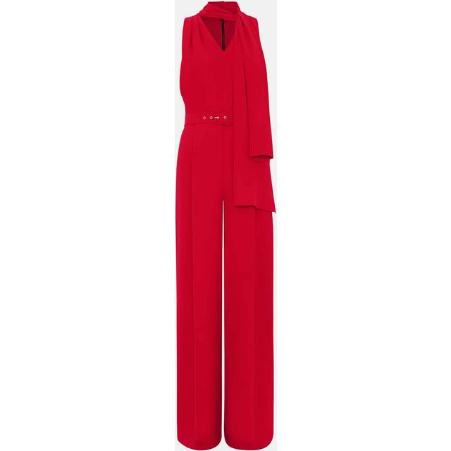 Phase Eight Elika Wide Leg Jumpsuit, Red