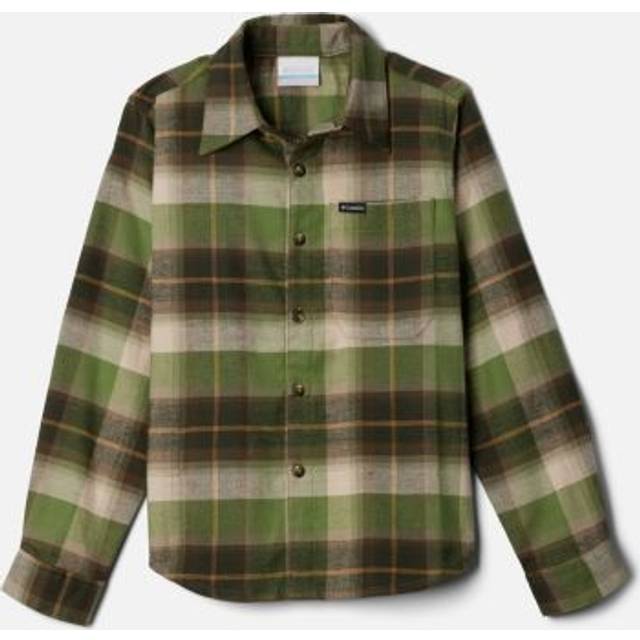Columbia Boys&#39; Cornell Woods  Flannel Long Sleeve Shirt- - Plaid (XS)