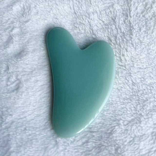 (a-Dark blue) Guasha Massage For Face Massagers Resin Beeswax Facial Body Back Massagem Gua Sha Scrapping Tools SPA Eye Neck Scraper MassagerÂ